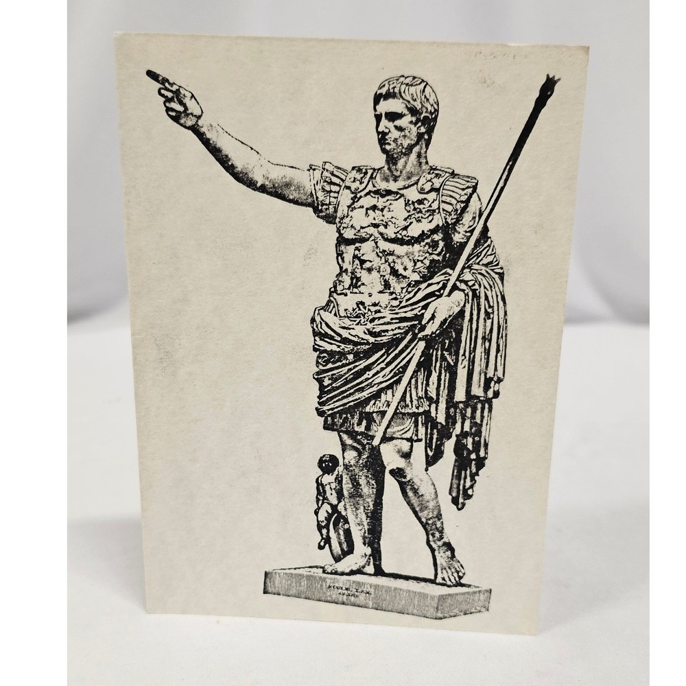Set of 8 Augustus ofโ Prima Porta Roman Statue Blank Note Cards Vintage Style